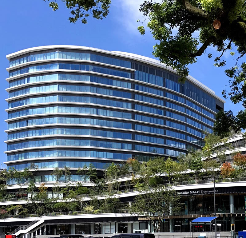 サクラマチクマモトのマンション、ザ・熊本ガーデンズの外観