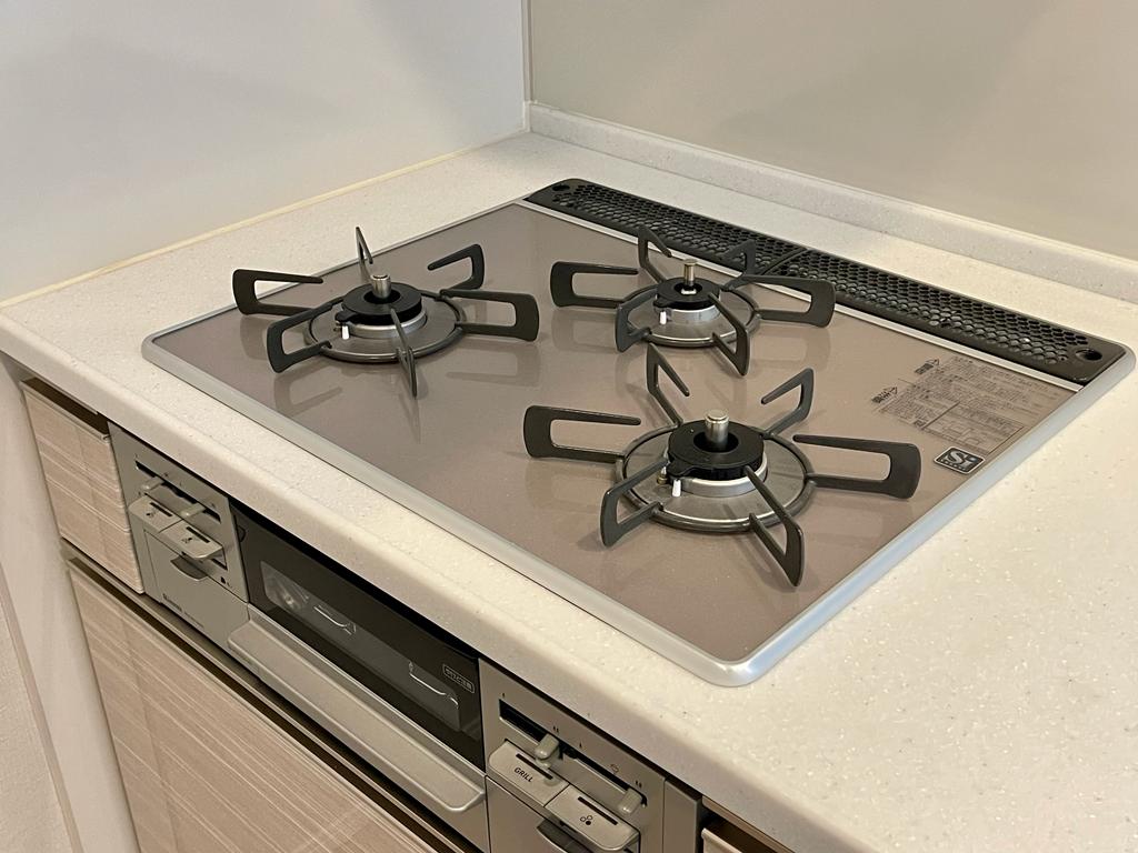 ザ・熊本ガーデンズ 2LDKキッチン・3口ガラストップコンロ