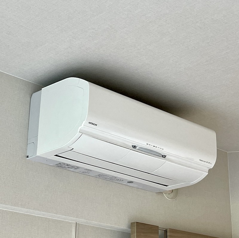 ザ・熊本ガーデンズ中古物件 2LDK リビングダイニングルームのエアコン